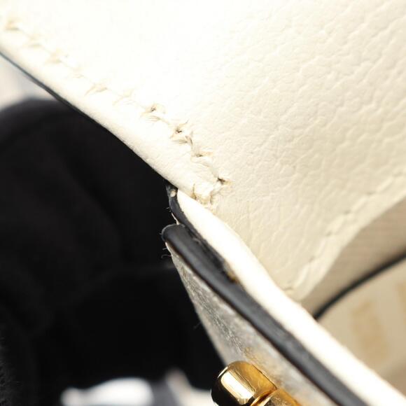 Gucci adidas Horsebit Leather Shoulder Bag White Black - Picture 5 of 6